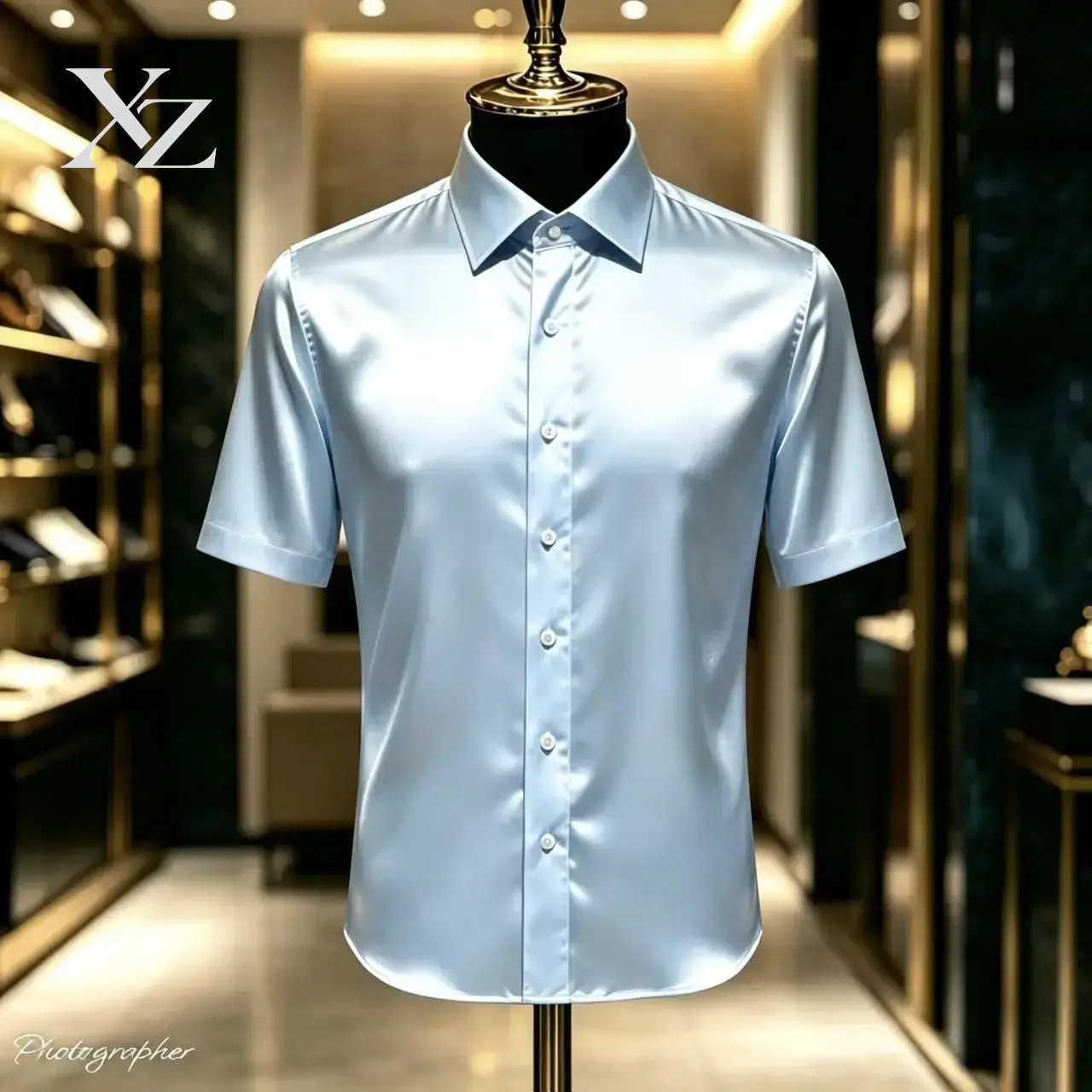 Premium heren overhemd van sat - Mens Satin Silk Dress Shirt recensie en prijs