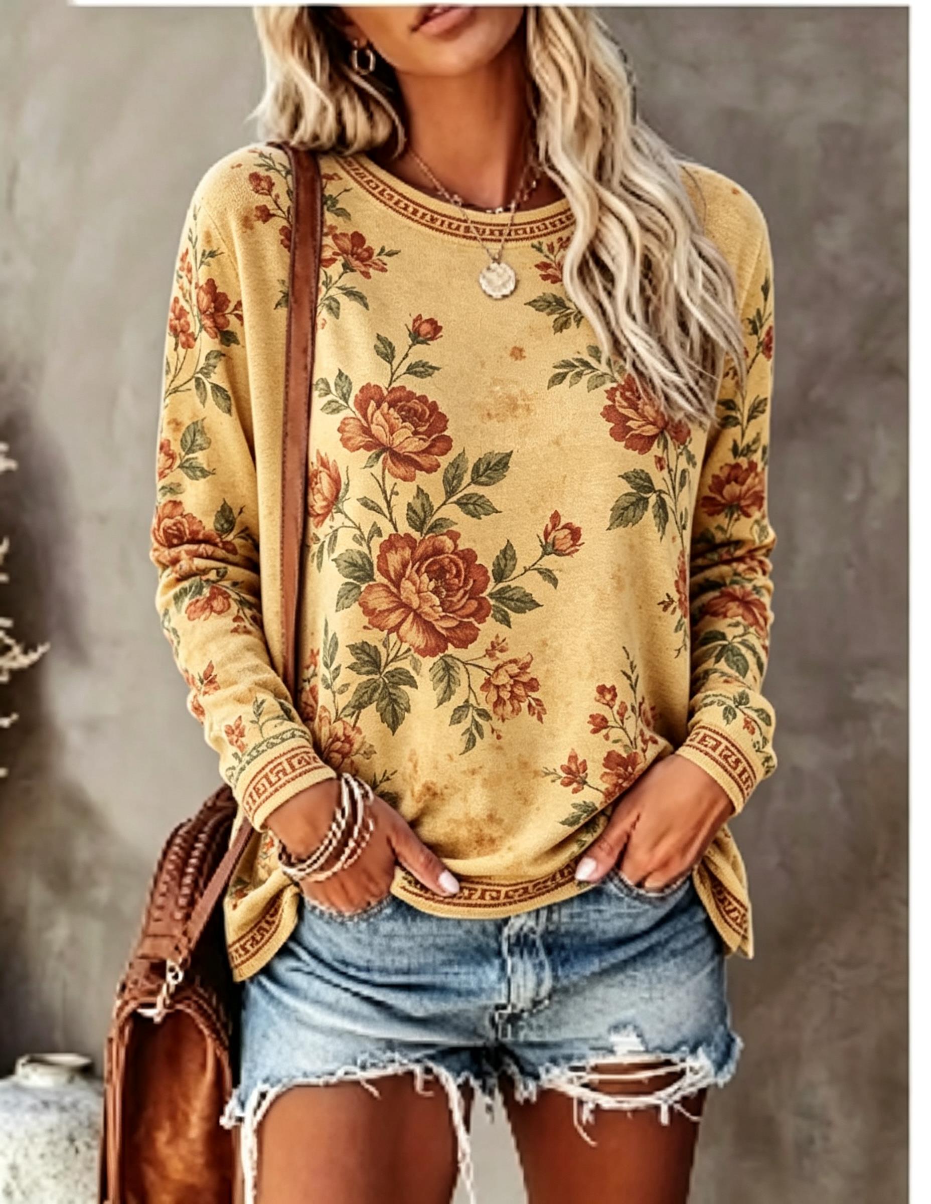 Dames T-shirt met ronde hals e - T-Shirts recensie en prijs